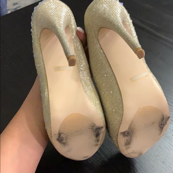 Pump Crystal Bling Rhineston Stilett Platform Heel - Picture 8 of 14